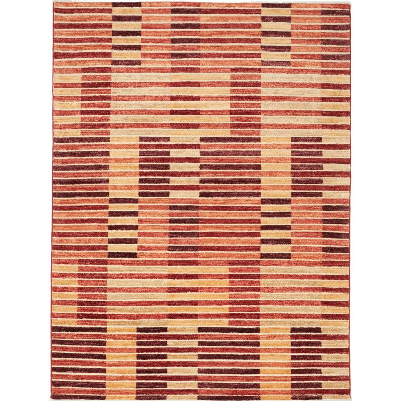 Tappeto Barjesta Pakistan Geometrico Rosso Terracotta 151x20