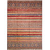 Tappeto Samarkand Pakistan Geometrico Rosso Blu 249x351 cm
