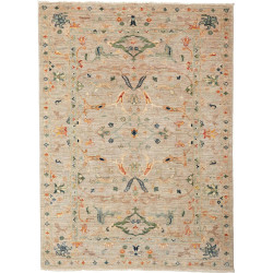 Tappeto Zigler Fine Pakistan Floreale Grigio-beige Blu Verdi