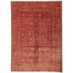 Tappeto Rubin Pakistan Geometrico Rosso Intenso Bordeaux 173
