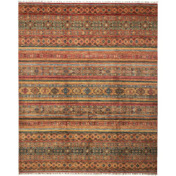Tappeto Samarkand Pakistan Geometrico Terracotta Ruggine 249