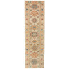 Tappeto Kazak Fine Pakistan Astratto Beige Blu 81x291 cm