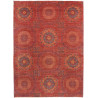 Tappeto Mamlouk Pakistan Astratto Rosso Terracotta Blu Oro 1