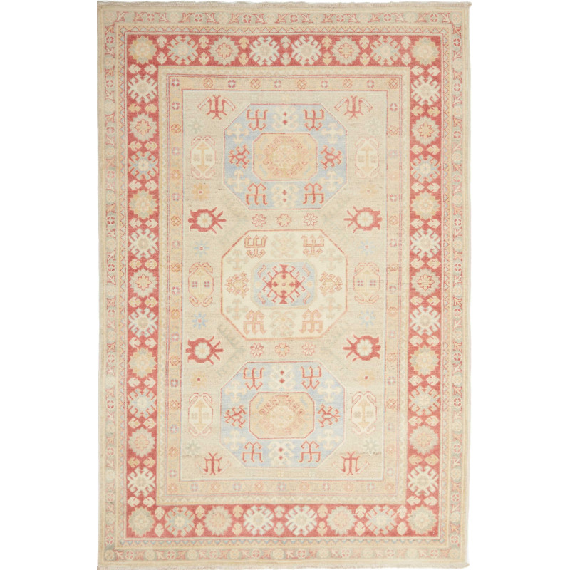 Tappeto Kazak Afghanistan Astratto Crema Beige Chiaro Terrac