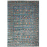 Tappeto Rubin Pakistan Geometrico Blu Petrolio Turchese Scur