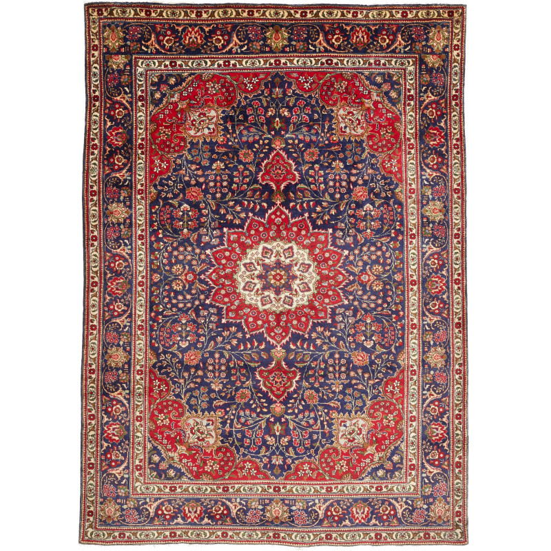 Tabriz 209x295 Cm Tabriz, Persia, Hand-carded Wool (warp: