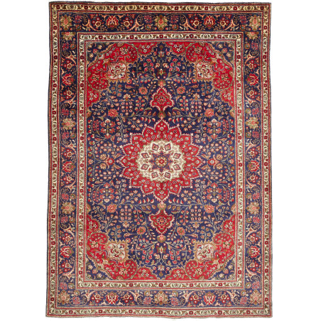 Tabriz 209x295 Cm Tabriz, Persia, Hand-carded Wool (warp: