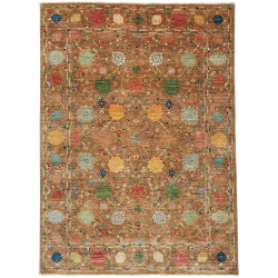 Tappeto Shahi Fine Pakistan Astratto Marrone Terracotta Mult