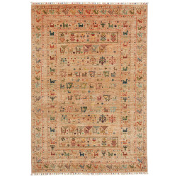 Tappeto Rubin Pakistan Astratto Beige Sabbia Multicolore 164