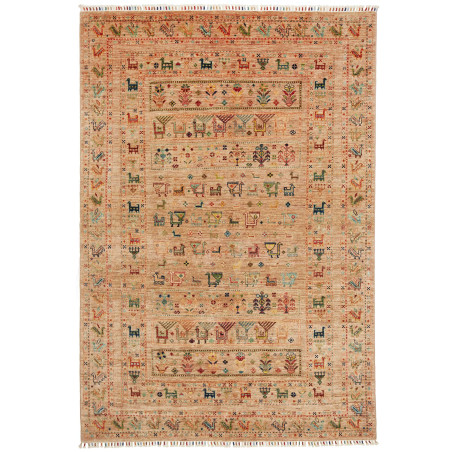 Tappeto Rubin Pakistan Astratto Beige Sabbia Multicolore 164