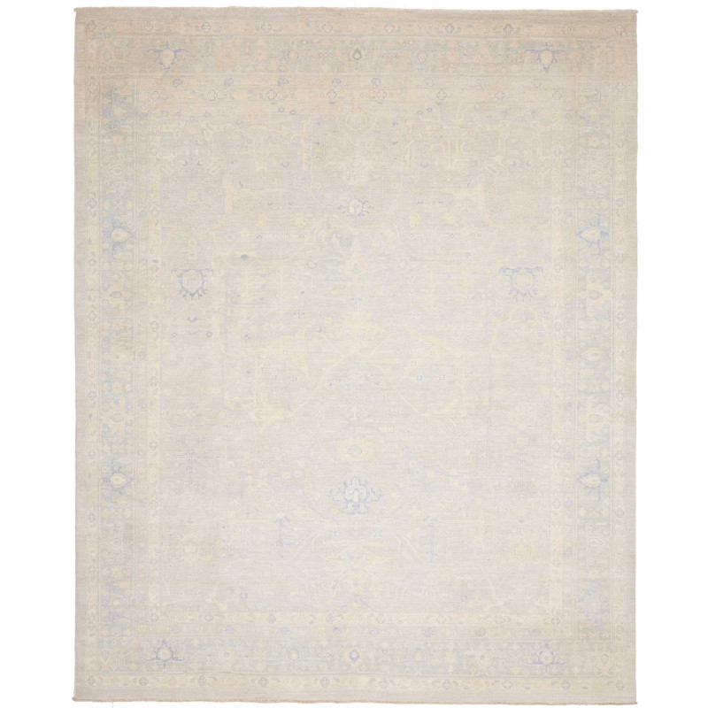 Tappeto Zigler Fine Pakistan Floreale Crema Avorio Azzurro P
