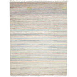 Tappeto Gabbeh Marrakech Pakistan Astratto Crema Azzurro Ros