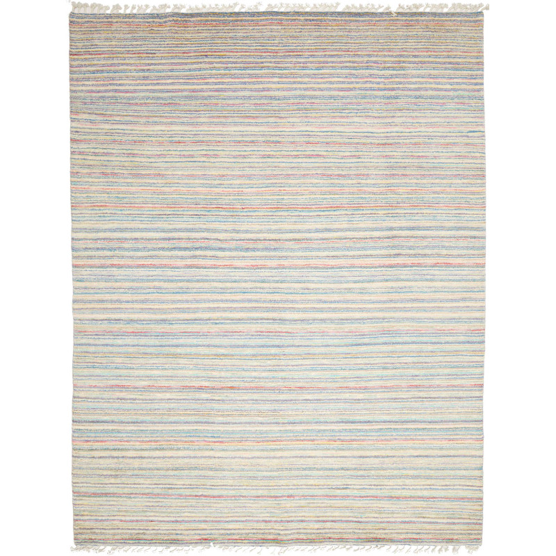 Tappeto Gabbeh Marrakech Pakistan Astratto Crema Azzurro Ros