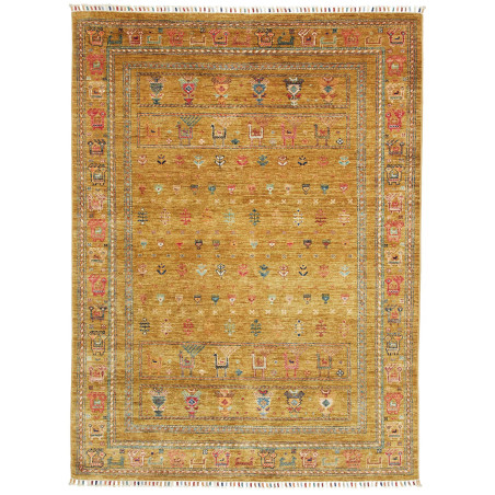 Tappeto Rubin Pakistan Astratto Giallo Ocra Predominante Ros