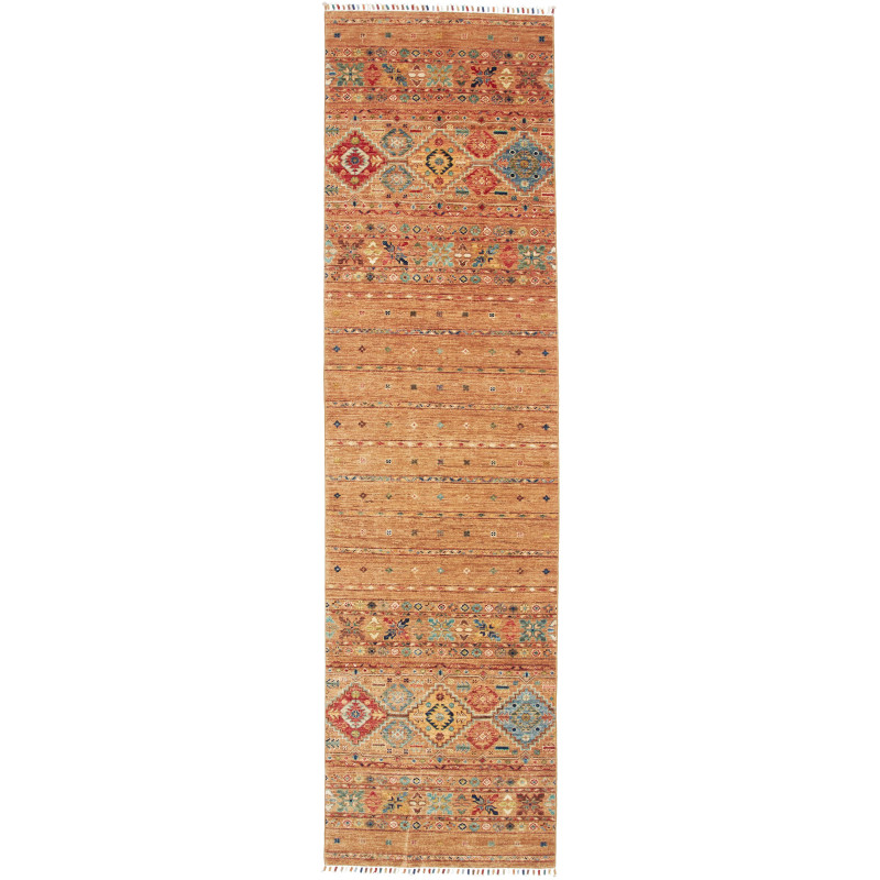 Tappeto Rubin Pakistan Geometrico Arancione Terracotta Blu R