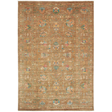 Tappeto Zigler Fine Pakistan Floreale Marrone Blu Turchese R