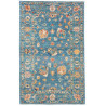 Tappeto Zigler Fine Pakistan Floreale Blu Petrolio Arancio O