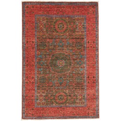 Tappeto Mamlouk Pakistan Geometrico Rosso Terracotta Turches