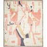 Tappeto Gabbeh Marrakech Pakistan Geometrico Crema Rosa Cora