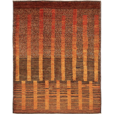 Tappeto Gabbeh Marrakech Pakistan Astratto Arancio Terracott