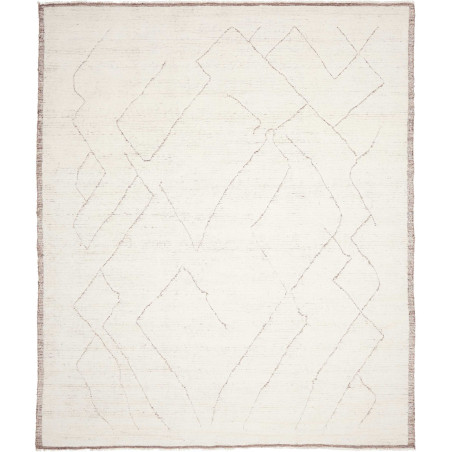 Tappeto Gabbeh Marrakech Pakistan Geometrico Beige Crema Gri