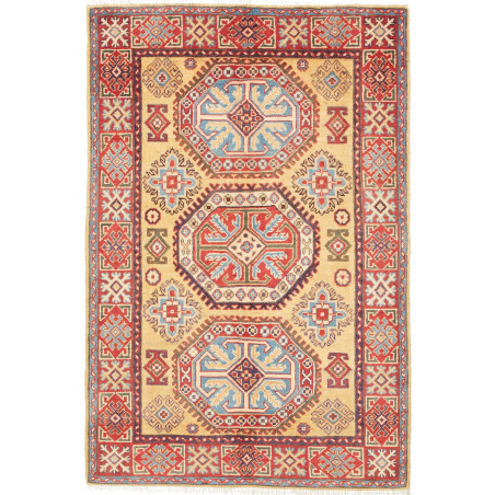 Kazak 100x153 Cm Kazak, Afghanistan, Hand-carded Wool (warp: