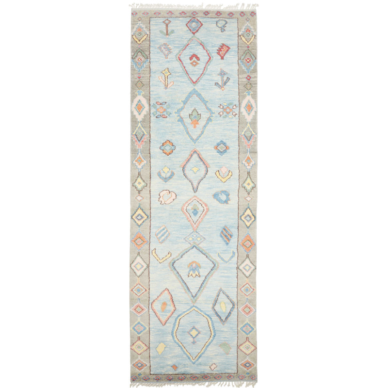 Tappeto Gabbeh Marrakech Pakistan Astratto Azzurro Cielo Gri