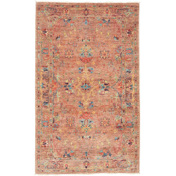 Tappeto Zigler Fine Pakistan Floreale Terracotta Ruggine Blu