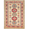 Tappeto Kazak Fine Pakistan Astratto Beige Rosso Blu Verde B