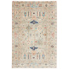 Tappeto Kazak Fine Pakistan Geometrico Grigio Verde Salvia B