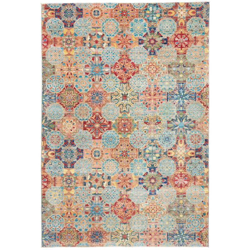 Tappeto Shahi Fine Pakistan Astratto Multicolore 202x295 Cm