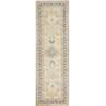 Tappeto Kazak Afghanistan Geometrico Beige Crema Blu Indaco