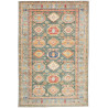 Tappeto Kazak Fine Pakistan Medaglione Blu Verde Petrolio Ro