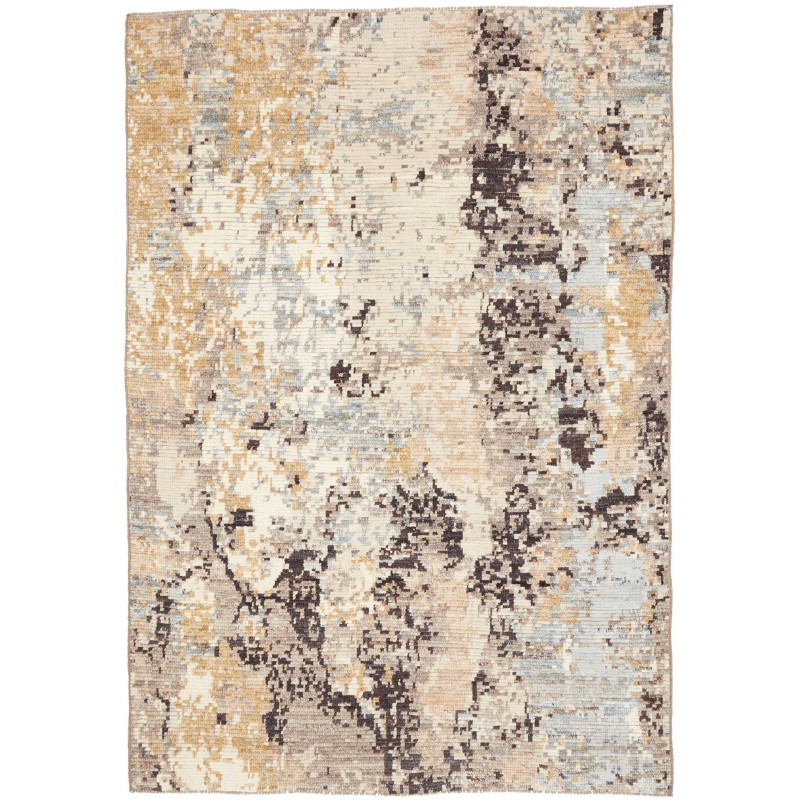 Tappeto Gabbeh Marrakech Pakistan Astratto Crema Beige Grigi