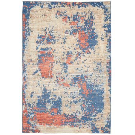 Tappeto Gabbeh Marrakech Pakistan Astratto Beige Crema Blu P