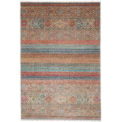 Tappeto Rubin Pakistan Astratto Beige Blu Terracotta Marrone