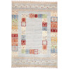 Tappeto Siva Pakistan Astratto Azzurro Polvere Rosso Blu Ver