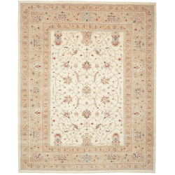 Tappeto Zigler Fine Pakistan Medaglione Crema Avorio Beige R