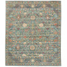 Tappeto Shahi Fine Pakistan Floreale Blu Verde Terracotta Or