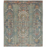 Tappeto Shahi Fine Pakistan Geometrico Blu Verde Acquamarina