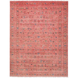 Tappeto Rubin Pakistan Astratto Rosa Corallo Terracotta Colo