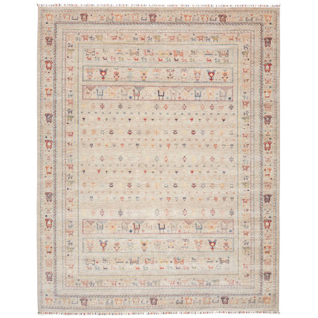 Tappeto Rubin Pakistan Geometrico Beige Naturale Ruggine Ter