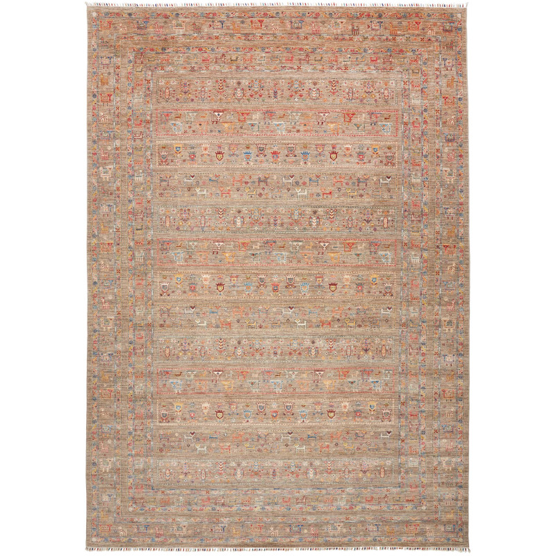 Tappeto Rubin Pakistan Astratto Beige Tortora Marrone Chiaro