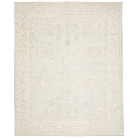 Tappeto Zigler Fine Pakistan Geometrico Azzurro Chiara Crema