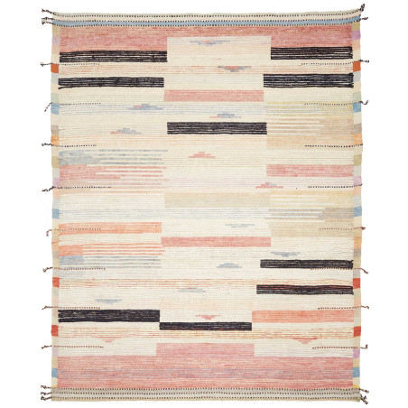 Tappeto Gabbeh Marrakech Pakistan Astratto Crema Rosa Terrac