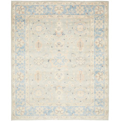 Tappeto Zigler Pakistan Floreale Verde Salvia Blu Crema Pesc