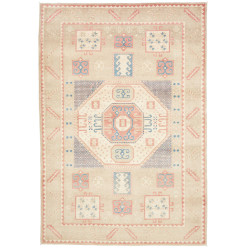 Tappeto Kazak Afghanistan Geometrico Beige Sabbia Corallo Bl