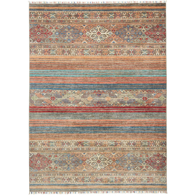 Tappeto Rubin Pakistan A Righe Multicolore 172x237 cm