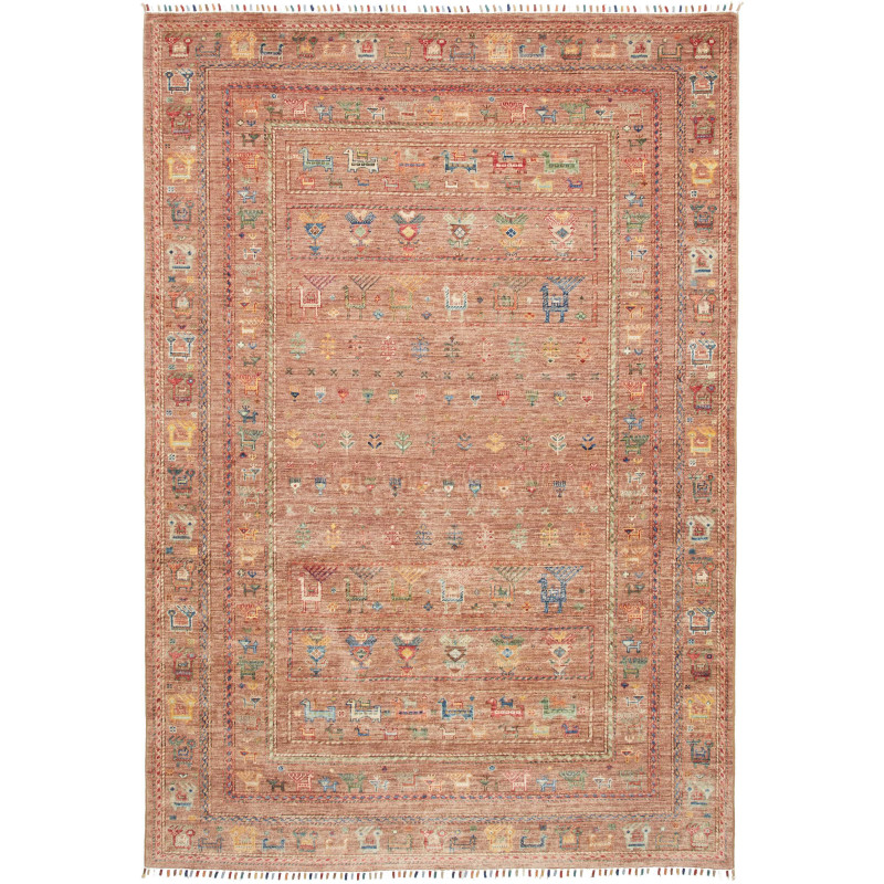 Tappeto Rubin Pakistan Astratto Terracotta Multicolori 169x2