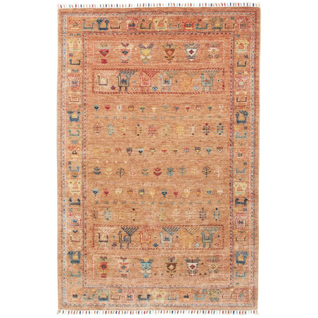 Tappeto Rubin Pakistan Astratto Terracotta 124x185 cm